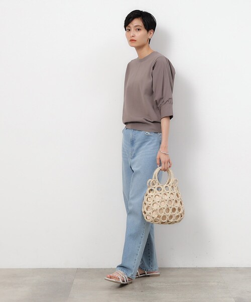 OPAQUE.CLIP（オペークドットクリップ）の「◆リングメッシュデザインバッグ（ハンドバッグ・レディース・ブラック/アイボリー・00）」の16枚目の写真