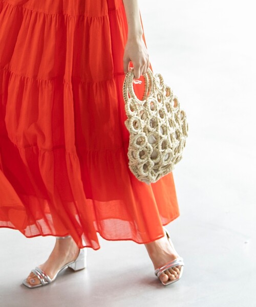 OPAQUE.CLIP（オペークドットクリップ）の「◆リングメッシュデザインバッグ（ハンドバッグ・レディース・ブラック/アイボリー・00）」の18枚目の写真