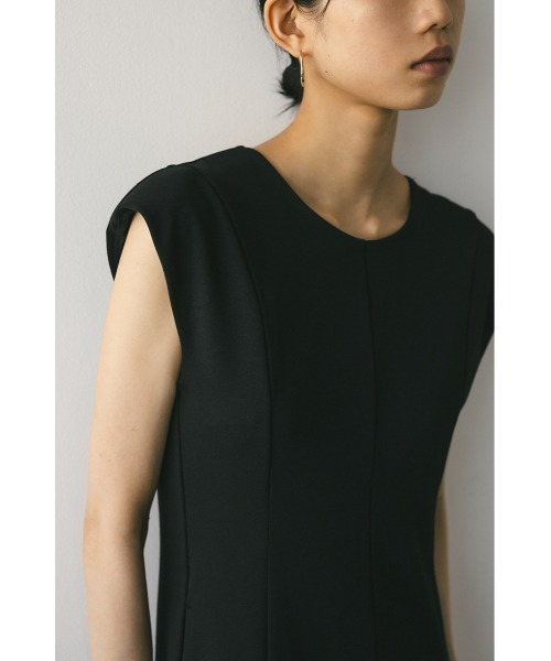 STYLEMIXER（スタイルミキサー）の「バックオープンショルダーカットワンピース（ワンピース・レディース・サックスブルー/ブラック・SMALL/MEDIUM）」の13枚目の写真