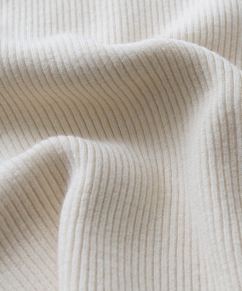 cheriella（シェリエラ）の「【cheriella】配色ポロリブニット半袖 CONTRAST POLO RIB SHORT KNIT（ニット/セーター・レディース・チャコール/ブルー/アイボリー/ブラック・M）」の6枚目の写真