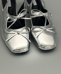 ANOTHER S | メタリックバレエコアリボンサンダル(サンダル)