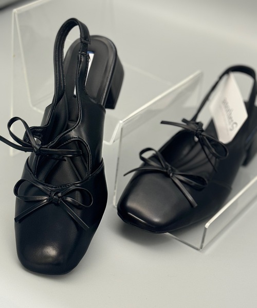 ANOTHER S（アナザーエス）の「メタリックバレエコアリボンサンダル（サンダル・レディース・ブラック/シルバー・37/38/39）」の15枚目の写真