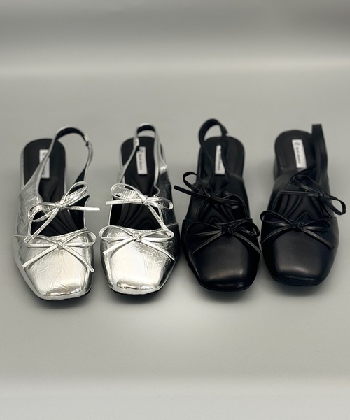 ANOTHER S（アナザーエス）の「メタリックバレエコアリボンサンダル（サンダル・レディース・ブラック/シルバー・37/38/39）」の17枚目の写真