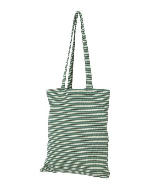 anap mimpi(アナップミンピ)の「ワッフル ボーダー トートバッグ(トートバッグ・レディース・ブラウン/ブルーグリーン・FREE)」の9枚目の写真