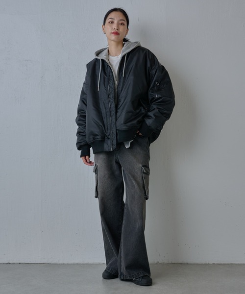 【大人気】COLONY2139 ma-1 ダブルジップ中綿MA-1 Lサイズ 楽天市場】【SALE／50%OFF】ダブルZIPクロップド中綿MA-1 COLONY