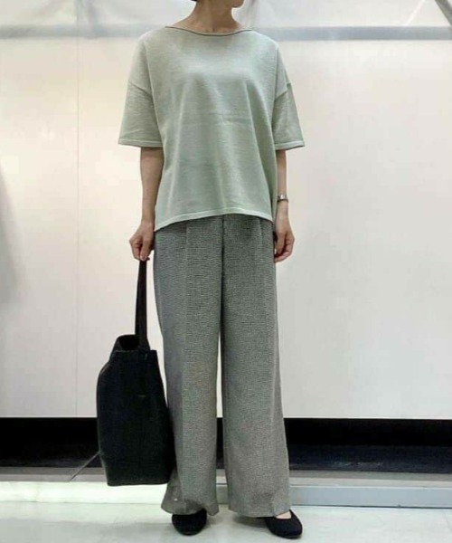 LAUTREAMONT（ロートレアモン）の「MENNON半袖プルオーバー（ニット/セーター・レディース・オフホワイト/ブラック/カーキ・9号）」の19枚目の写真