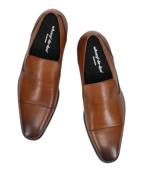 whoop-de-doo（フープディドゥ）の「ストレートチップスリッポン whoop-de-doo/フープディドゥ（ドレスシューズ・メンズ・ブラウン/ブラック・40/41/42/43/44/39）」の4枚目の写真