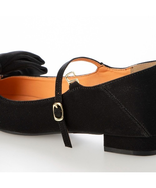 EVOL（イーボル）の「【EVOL】取り外し可リボン2cmヒールポインテッドパンプス IX5467（パンプス・レディース・シルバー/ゴールド/ブラック系その他/ブラック・24.5cm/23.5cm/22.5cm/22.0cm/24.0cm/23.0cm/25.0cm）」の9枚目の写真