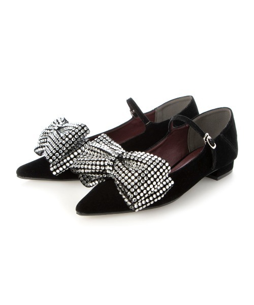 EVOL（イーボル）の「【EVOL】取り外し可リボン2cmヒールポインテッドパンプス IX5467（パンプス・レディース・シルバー/ゴールド/ブラック系その他/ブラック・24.5cm/23.5cm/22.5cm/22.0cm/24.0cm/23.0cm/25.0cm）」の11枚目の写真