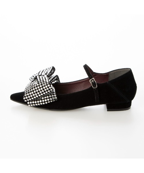 EVOL（イーボル）の「【EVOL】取り外し可リボン2cmヒールポインテッドパンプス IX5467（パンプス・レディース・シルバー/ゴールド/ブラック系その他/ブラック・24.5cm/23.5cm/22.5cm/22.0cm/24.0cm/23.0cm/25.0cm）」の12枚目の写真