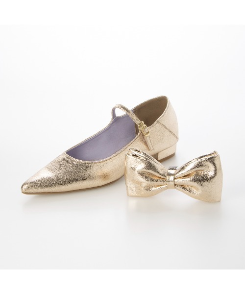 EVOL（イーボル）の「【EVOL】取り外し可リボン2cmヒールポインテッドパンプス IX5467（パンプス・レディース・シルバー/ゴールド/ブラック系その他/ブラック・24.5cm/23.5cm/22.5cm/22.0cm/24.0cm/23.0cm/25.0cm）」の22枚目の写真