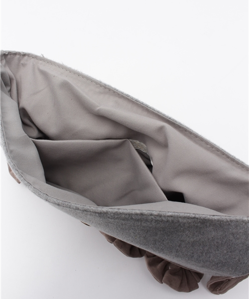 Chico（チコ）の「【who's who Chico】ウールリボンクラッチバック（クラッチバッグ・レディース・ブラック/グレー/ベージュ・FREE）」の8枚目の写真