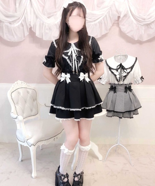 MARS もえにゃ コラボ ブラウス スカート もえにゃ しまむら コラボ ブラウス スカート - メルカリ