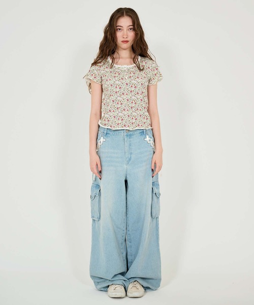 Bonnie ribbed cut and sew TINA：JOJUN（Tシャツ/カットソー