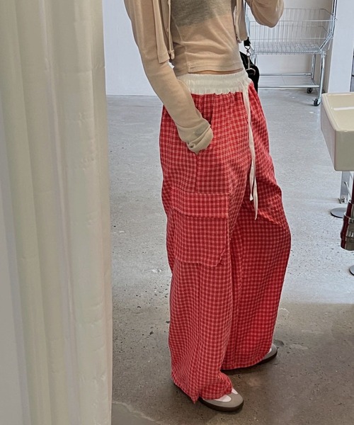 美品　45R ブルマパンツ　赤白ギンガムチェック 430685673.jpg?1528633581