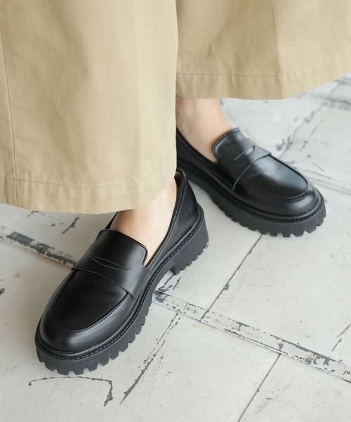 LEPSIM(レプシィム)の「ゼロかる厚底ローファー 132376(ローファー・レディース・ブラック系その他/ブラック・MEDIUM/LARGE)」の7枚目の写真