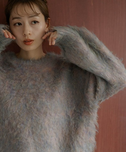 URBAN RESEARCH Sonny Label（アーバンリサーチサニーレーベル）の「カラーメランジ起毛プルオーバー（ニット/セーター・レディース・ブルー系その他/ピンク系その他/グリーン系その他・FREE）」の2枚目の写真