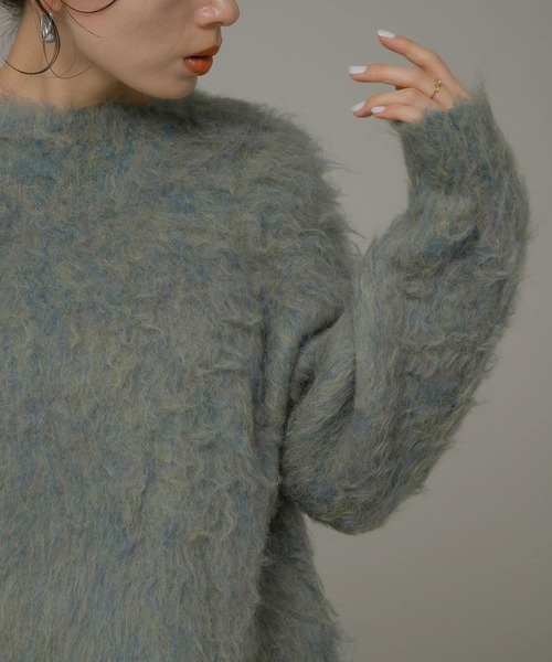 URBAN RESEARCH Sonny Label（アーバンリサーチサニーレーベル）の「カラーメランジ起毛プルオーバー（ニット/セーター・レディース・ブルー系その他/ピンク系その他/グリーン系その他・FREE）」の4枚目の写真