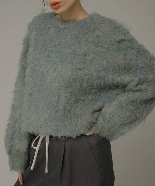 URBAN RESEARCH Sonny Label（アーバンリサーチサニーレーベル）の「カラーメランジ起毛プルオーバー（ニット/セーター・レディース・ブルー系その他/ピンク系その他/グリーン系その他・FREE）」の5枚目の写真