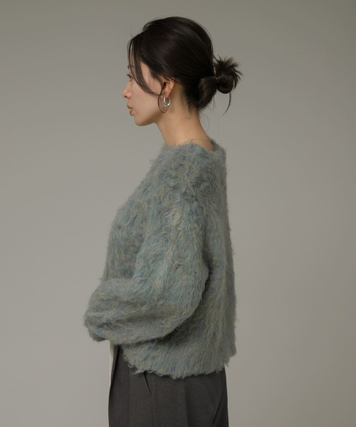 URBAN RESEARCH Sonny Label（アーバンリサーチサニーレーベル）の「カラーメランジ起毛プルオーバー（ニット/セーター・レディース・ブルー系その他/ピンク系その他/グリーン系その他・FREE）」の8枚目の写真