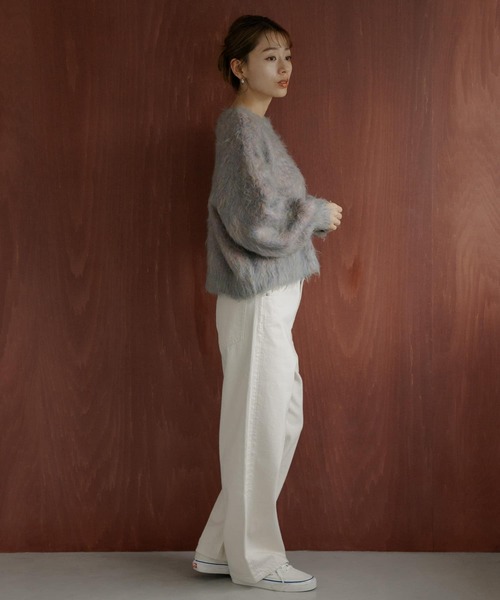 URBAN RESEARCH Sonny Label（アーバンリサーチサニーレーベル）の「カラーメランジ起毛プルオーバー（ニット/セーター・レディース・ブルー系その他/ピンク系その他/グリーン系その他・FREE）」の21枚目の写真