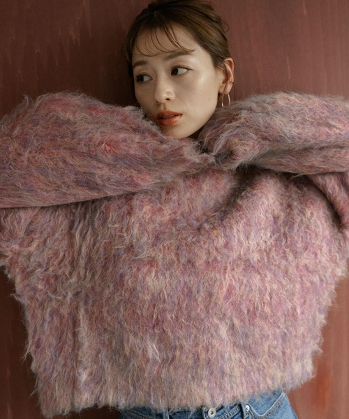 URBAN RESEARCH Sonny Label（アーバンリサーチサニーレーベル）の「カラーメランジ起毛プルオーバー（ニット/セーター・レディース・ブルー系その他/ピンク系その他/グリーン系その他・FREE）」の22枚目の写真