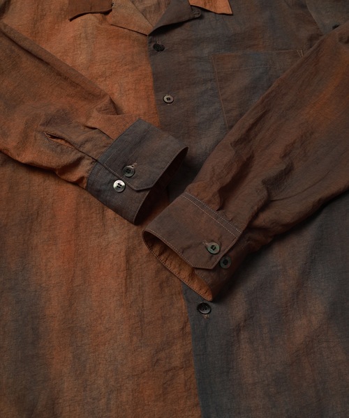 Jieda（ジエダ）の「DYED NYLON OPEN COLLAR SHIRT（シャツ/ブラウス