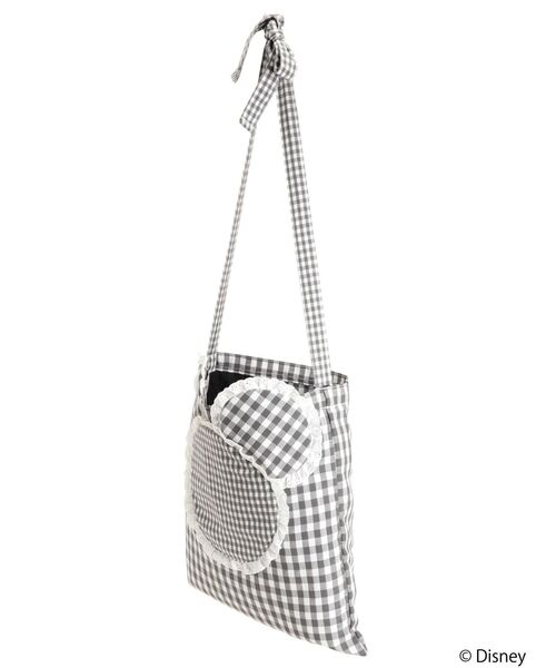 merry jenny（メリージェニー）の「MICKEY / フリルギンガムトート（ハンドバッグ・レディース・ブルー/ブラック/ピンク・FREE）」の9枚目の写真