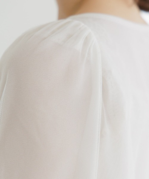 flower（フラワー）の「スウィートチュールブラウス（シャツ/ブラウス・レディース・ピンク/アイボリー・FREE）」の11枚目の写真