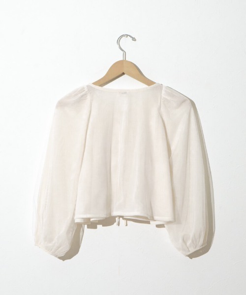 flower（フラワー）の「スウィートチュールブラウス（シャツ/ブラウス・レディース・ピンク/アイボリー・FREE）」の17枚目の写真