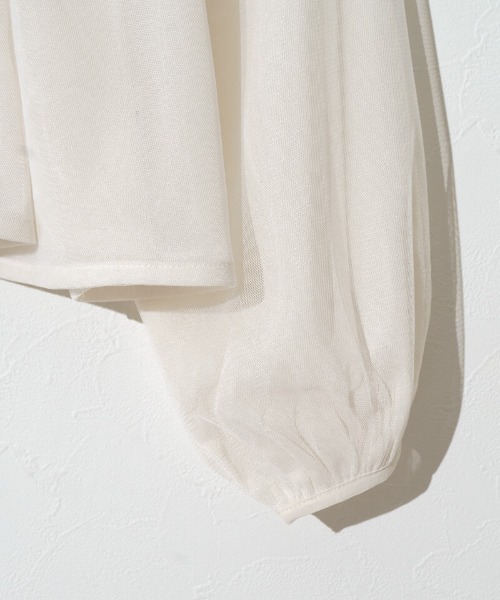 flower（フラワー）の「スウィートチュールブラウス（シャツ/ブラウス・レディース・ピンク/アイボリー・FREE）」の20枚目の写真