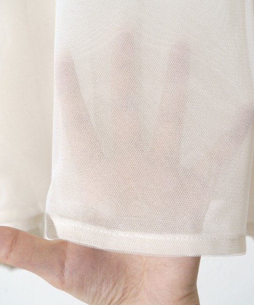 flower（フラワー）の「スウィートチュールブラウス（シャツ/ブラウス・レディース・ピンク/アイボリー・FREE）」の21枚目の写真