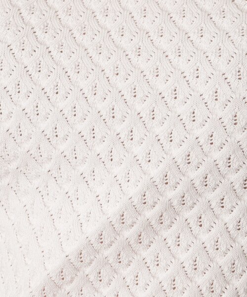 DRESSTERIOR（ドレステリア）の「【洗える/4色展開】レース編みハーフスリーブニット（ニット/セーター・レディース・オフホワイト/ブラック/レッド系1/グリーン・34/36/38）」の13枚目の写真