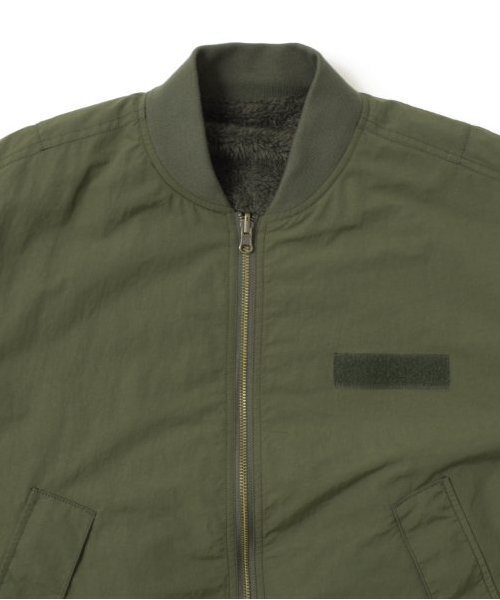 GLAZOS（グラソス）の「【大人向けサイズあり】【リバーシブル】MA-1（ブルゾン・キッズ・カーキ/ブラック・M/S/LL/L）」の9枚目の写真