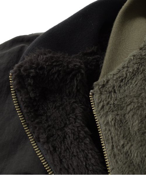 GLAZOS（グラソス）の「【大人向けサイズあり】【リバーシブル】MA-1（ブルゾン・キッズ・カーキ/ブラック・M/S/LL/L）」の13枚目の写真