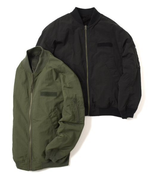 GLAZOS（グラソス）の「【大人向けサイズあり】【リバーシブル】MA-1（ブルゾン・キッズ・カーキ/ブラック・M/S/LL/L）」の14枚目の写真