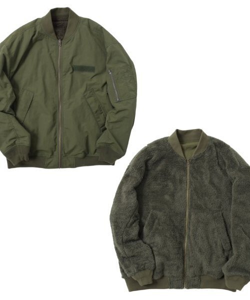 GLAZOS（グラソス）の「【大人向けサイズあり】【リバーシブル】MA-1（ブルゾン・キッズ・カーキ/ブラック・M/S/LL/L）」の15枚目の写真
