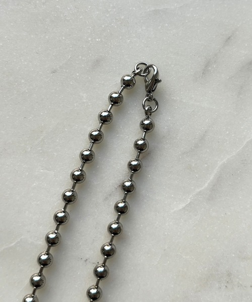 DouDou(ドゥドゥ)の「4ミリボールチェーンロングネックレス(ネックレス・レディース・シルバー/ゴールド・FREE)」の8枚目の写真