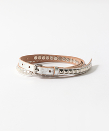 MASTER&Co（マスターアンドコー）の「MASTERCO. SILVER LEATHER 15mm STUDSBELT（ベルト）」