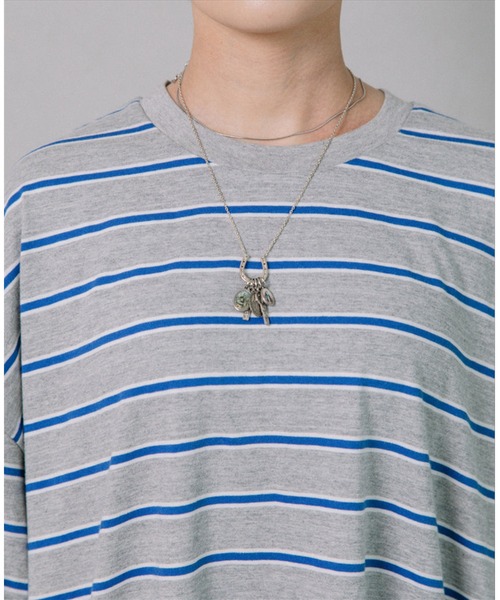 SUWDEE(スーディー)の「border loose tee(Tシャツ/カットソー・レディース・グレー/グリーン・FREE)」の16枚目の写真
