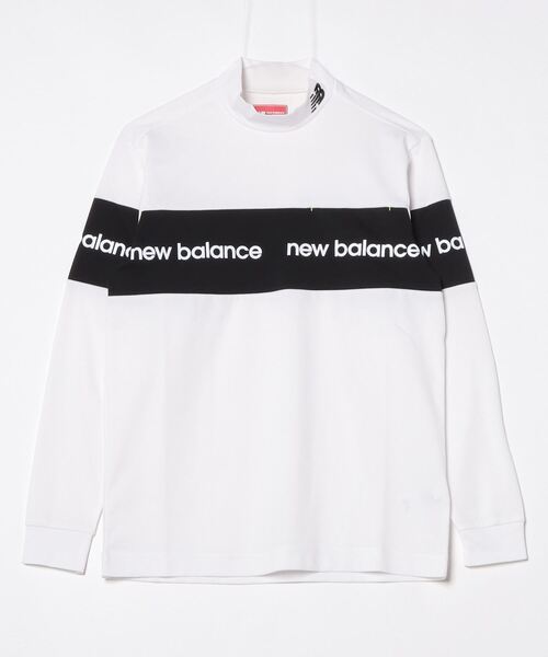 NEW BALANCE(ニューバランス)の「ニューバランス New Balance L/SLEEVE MOCK NECK PULLOVER(シャツ/ブラウス・メンズ・ブラック/ホワイト/イエロー・LL/3L/S/M/L)」の2枚目の写真