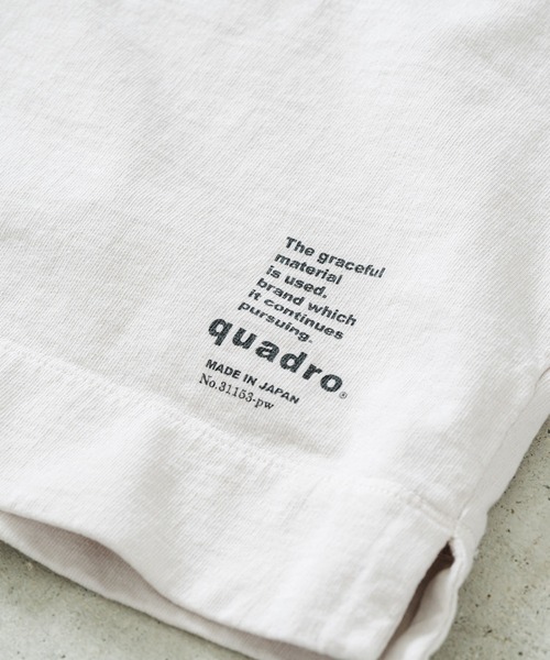 quadro(クオドロ)の「スーパーインレイ7分袖ボートネックプルオーバー(Tシャツ/カットソー・レディース・スミクロ/ブロンズ/グレー/グレー系/グリーン/ダークブルー・FREE)」の17枚目の写真