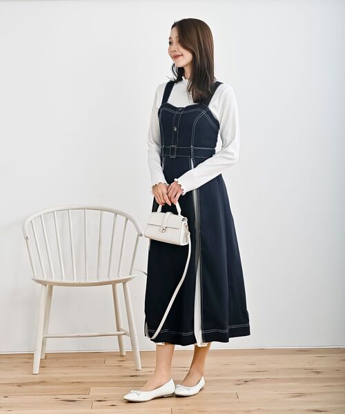 rps（アールピーエス）の「襟シャーリングメローカットソー（Tシャツ/カットソー・レディース・モカ/ブラック/その他/オフホワイト/グレー/グレイッシュベージュ・フリー）」の15枚目の写真