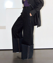 LIVINGTONE | LIVINGTONE DOLK TURN UP LONG LT-DOLK-07：デニムパンツ(デニムパンツ)