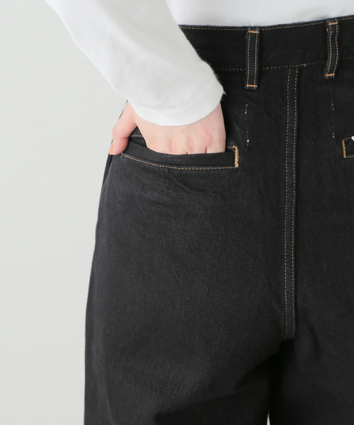 LIVINGTONE(リヴィントーン)の「LIVINGTONE DOLK TURN UP LONG LT-DOLK-07:デニムパンツ(デニムパンツ・レディース・ブラック・36/38)」の12枚目の写真