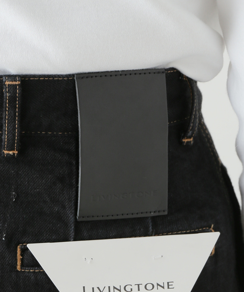 LIVINGTONE(リヴィントーン)の「LIVINGTONE DOLK TURN UP LONG LT-DOLK-07:デニムパンツ(デニムパンツ・レディース・ブラック・36/38)」の13枚目の写真