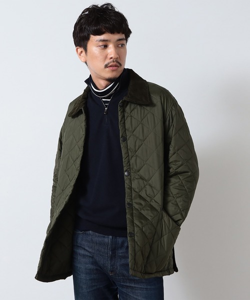 Barbour（バブアー）の「Barbour / LIDDESDALE ナイロン キルティングジャケット（ブルゾン・メンズ・ブラック/グリーン系その他5・34/36/40/42/38）」の6枚目の写真