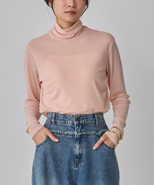 HYSTERICS ヒスガール パワーネット メッシュ シアー トップス She's Closet tシャツ 花柄ニュアンス長袖メッシュパワーネット
