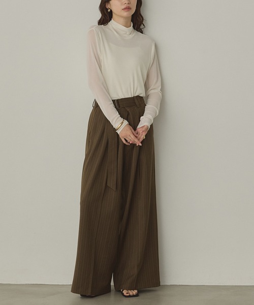 HYSTERICS ヒスガール パワーネット メッシュ シアー トップス She's Closet tシャツ 花柄ニュアンス長袖メッシュパワーネット