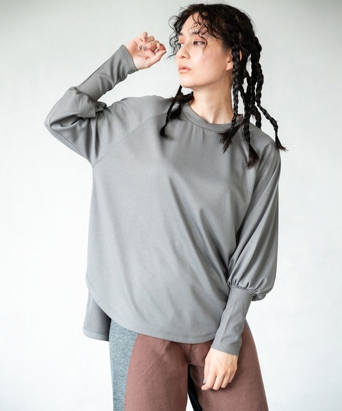 【セール】ラグランギャザープルオーバー（Tシャツ/カットソー）｜OSMOSIS（オズモーシス）